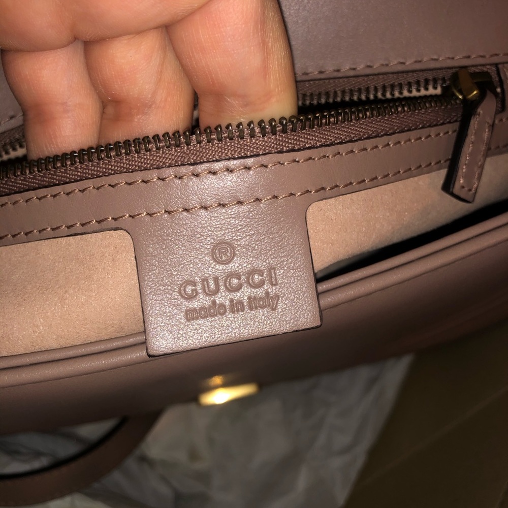 SOLD ‼️Gucci Marmont bag with handle blush Br - Picture 6 of 8